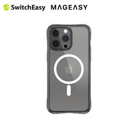 SwitchEasy ALOS M iPhone 15 Pro 6.1吋 超軍規防摔透黑保護殼(支援MagSafe)✿80D024